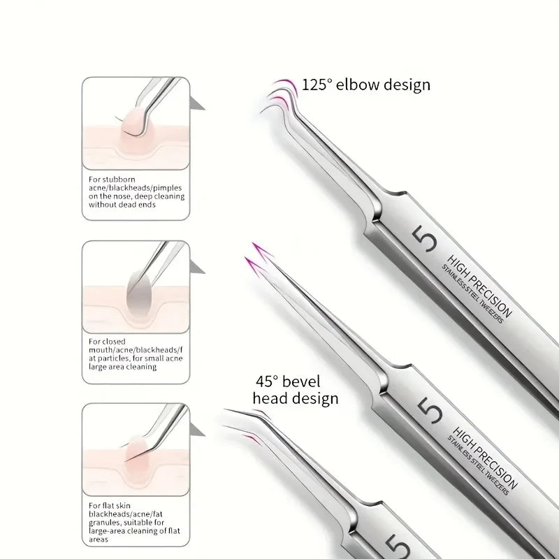 Stainless Steel Blackhead Remover Kit